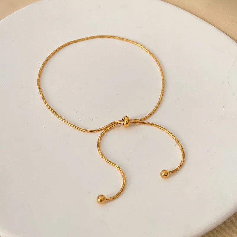 Adjustable Minimalist Anklet