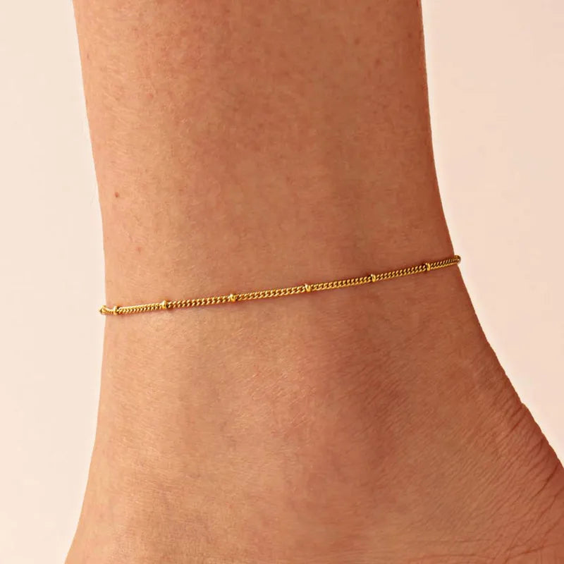 Dainty Gold Chain Anklet