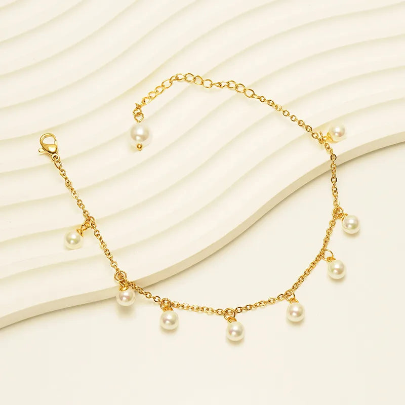 Pearl Dangle Anklet