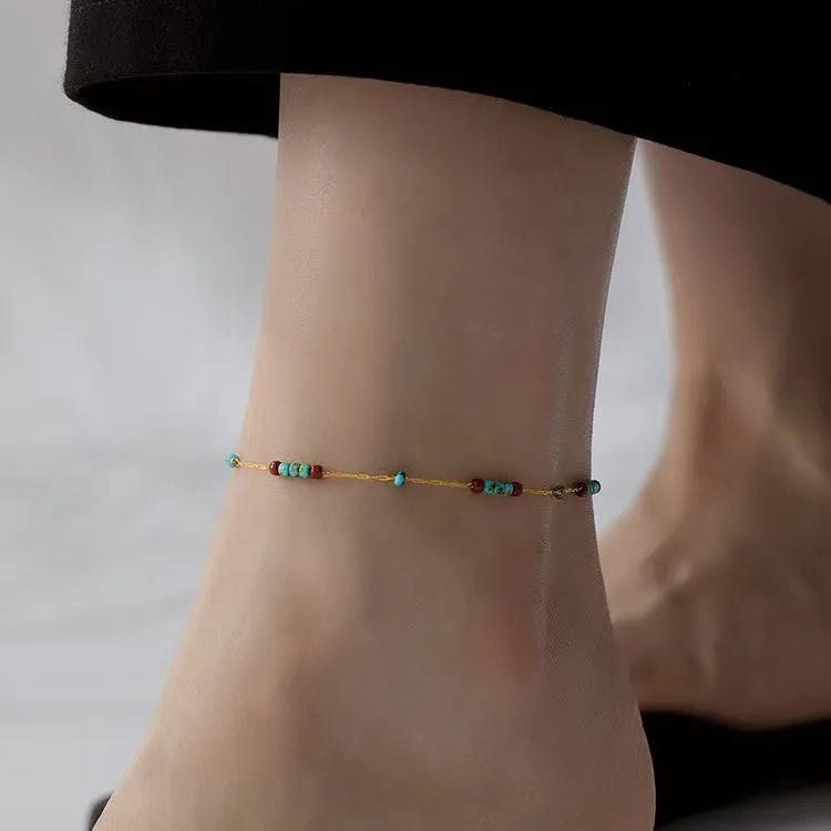 Colorful Bead Anklet