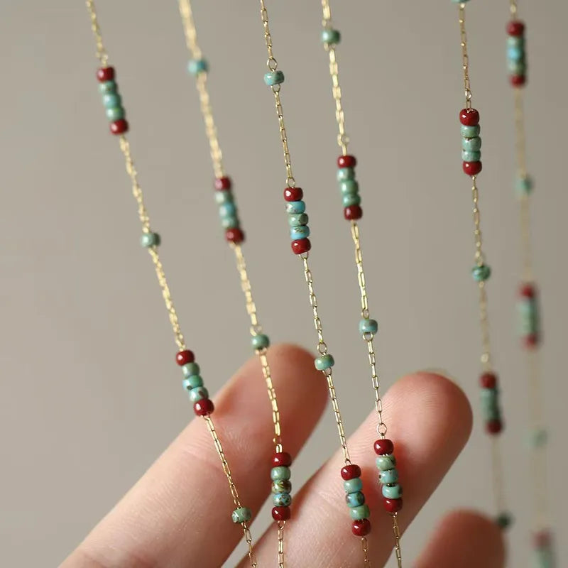 Colorful Bead Anklet