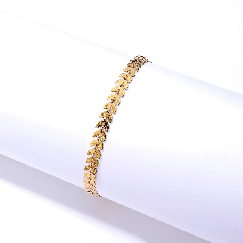 Laurel Leaf Anklet