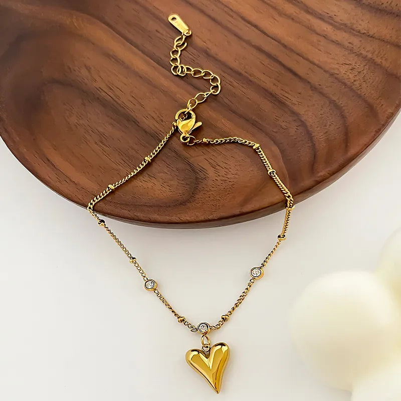 Golden Heart Anklet