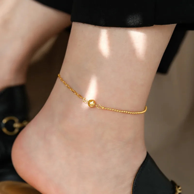Elegant Chain Ball Anklet