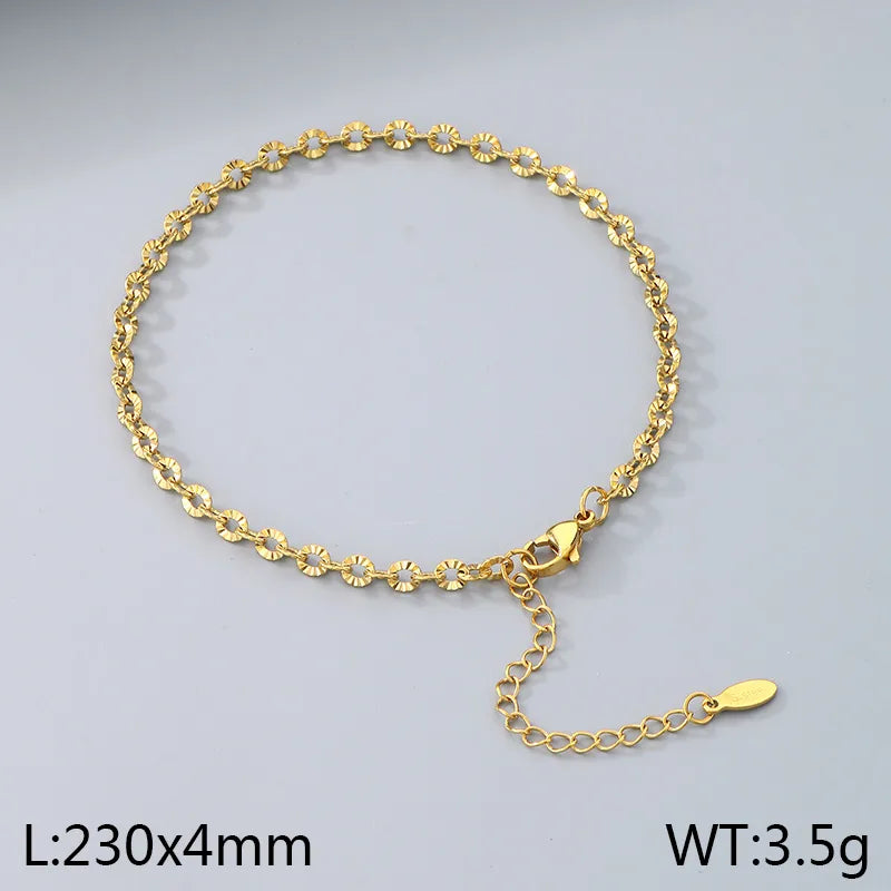 Golden Bloom Anklet