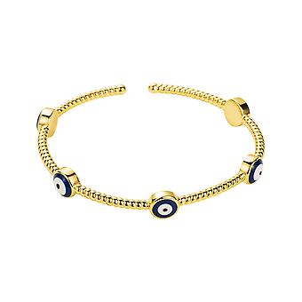Evil Eye Gold Bangle