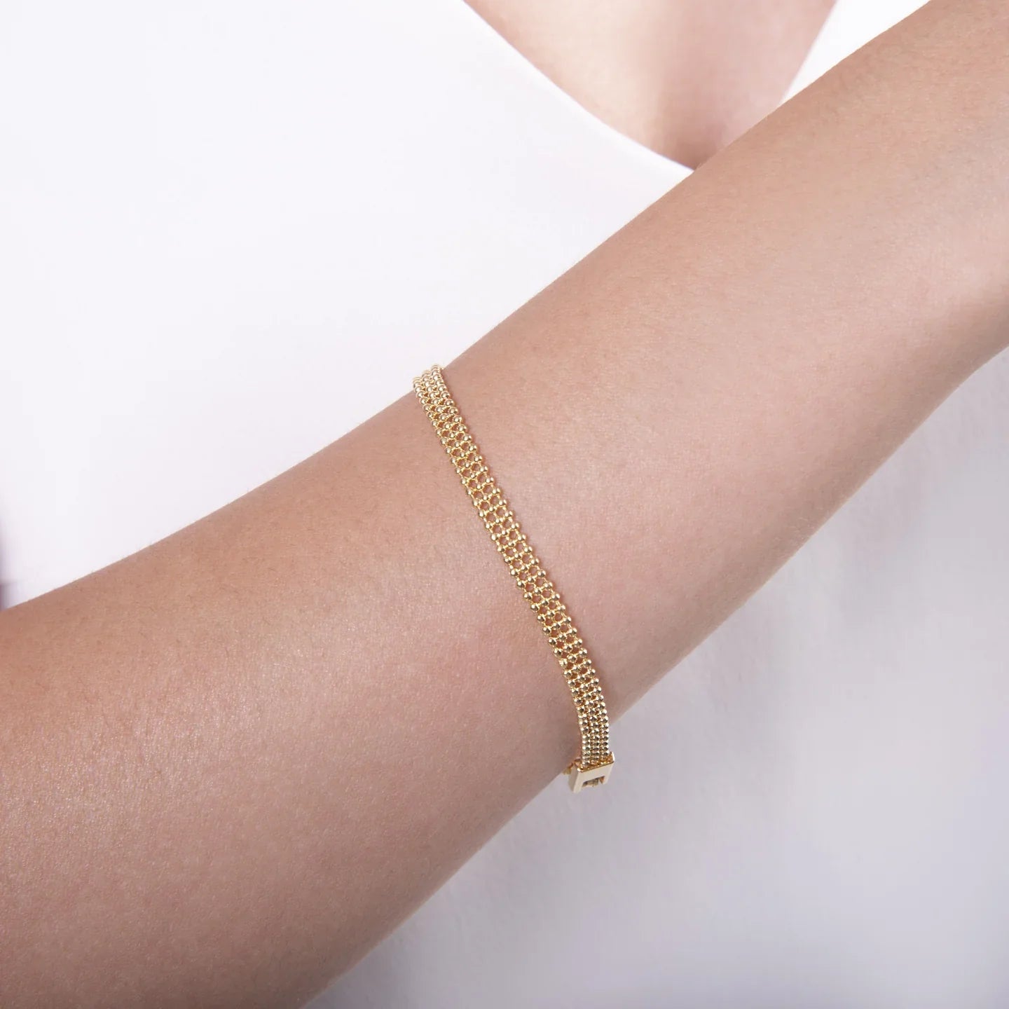 Golden Mesh Bracelet