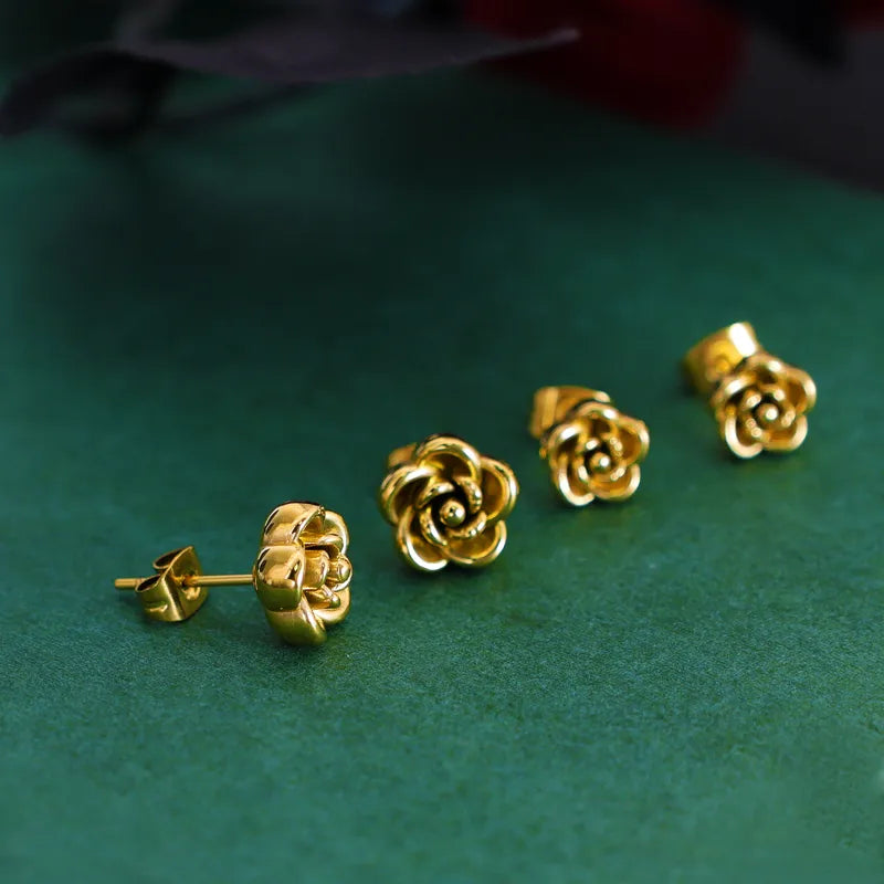 Golden Bloom Studs