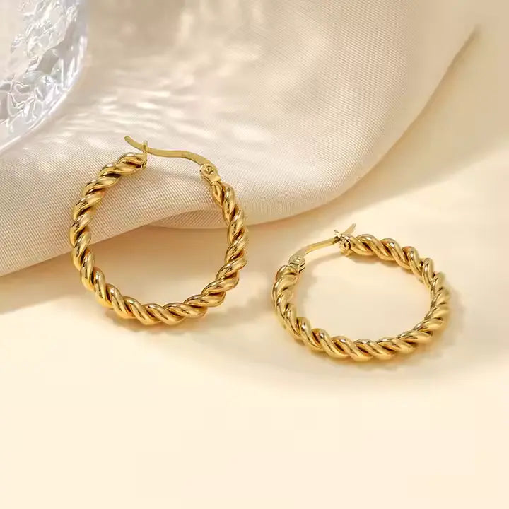Rope Hoop Earrings