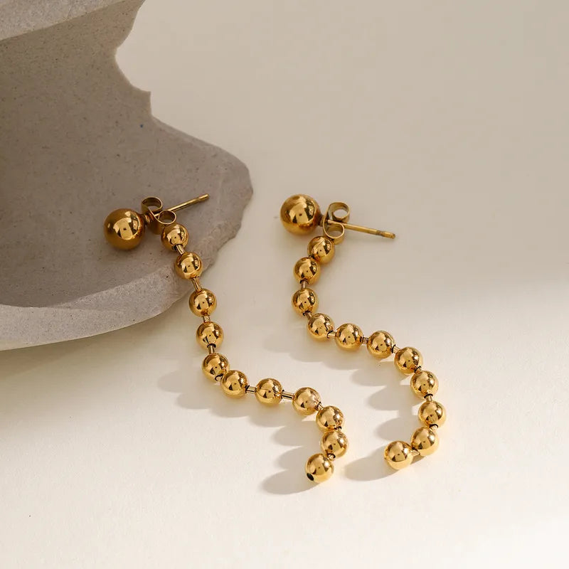 Cascading Pearl Dangle Earrings