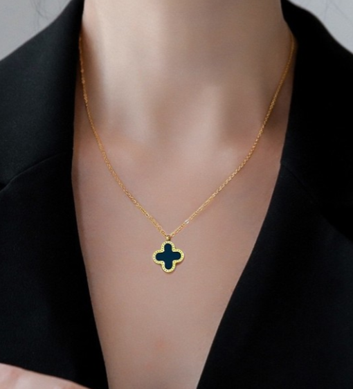 Reversible Clover Pendant Necklace