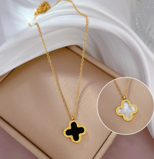 Reversible Clover Pendant Necklace