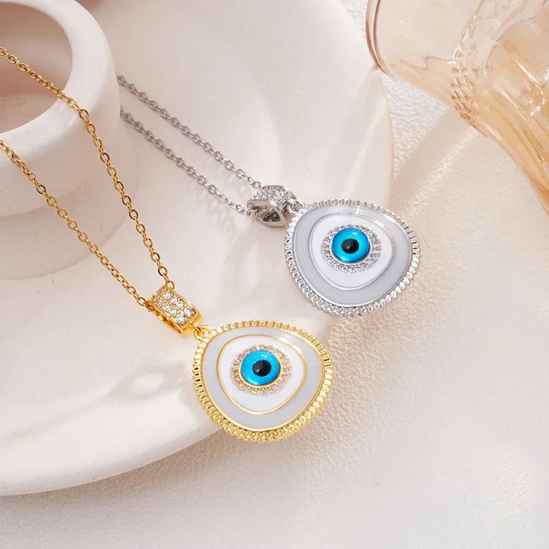 Evil Eye Teardrop Pendant
