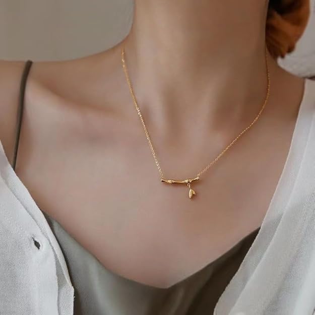 Bamboo Leaf Necklace