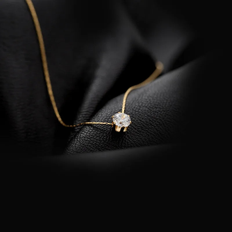 Solitaire Elegance Necklace