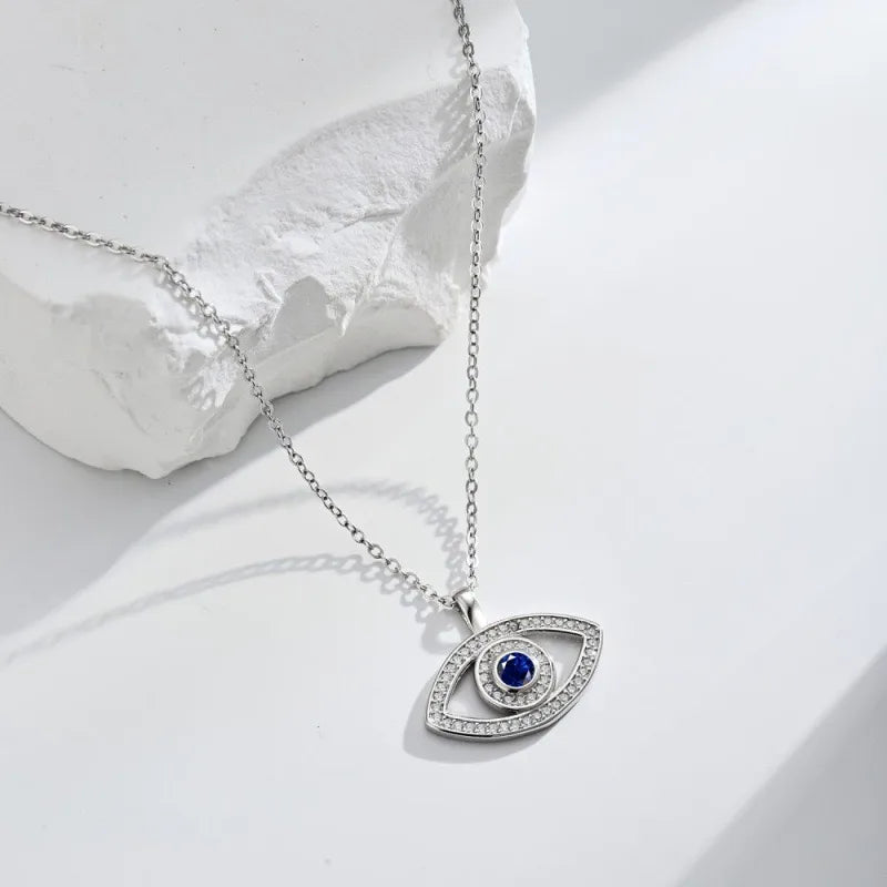Silver Eye Necklace
