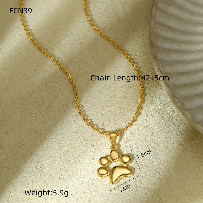 Paw Print Necklace