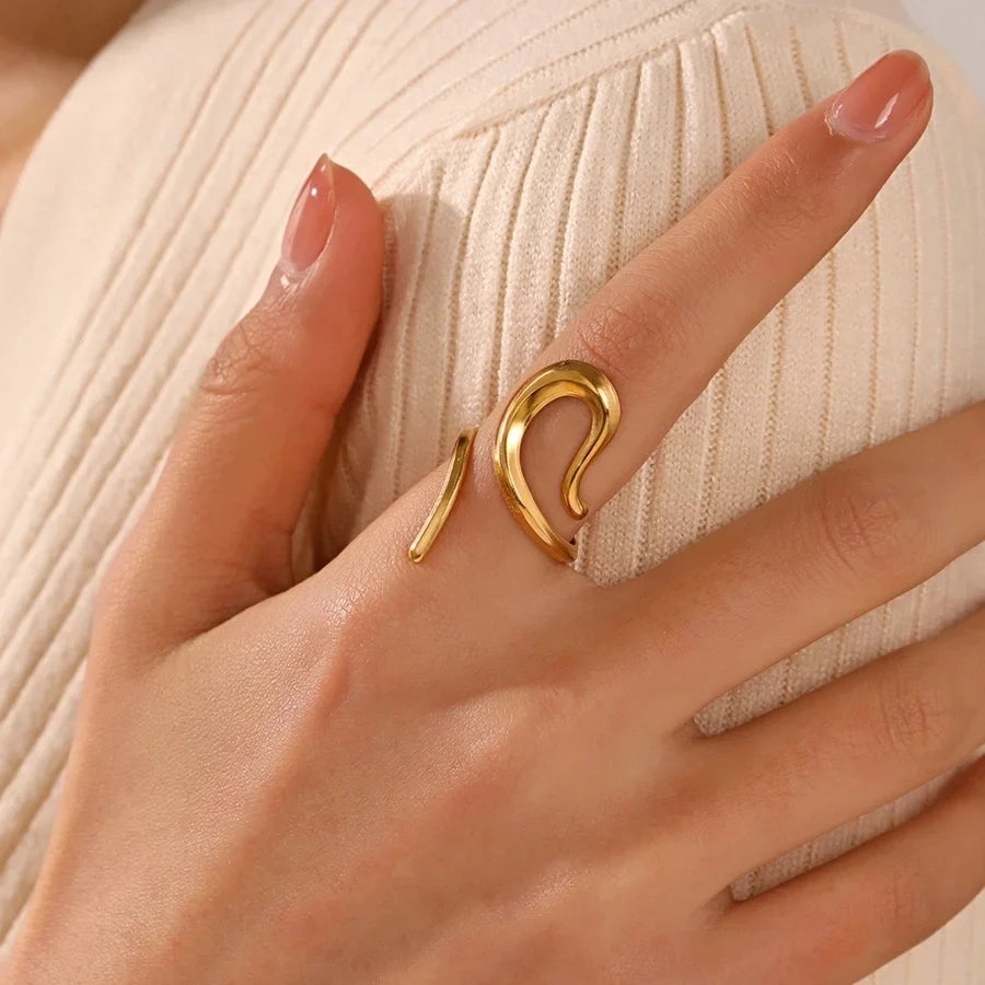 Minimalist Gold Wrap Ring