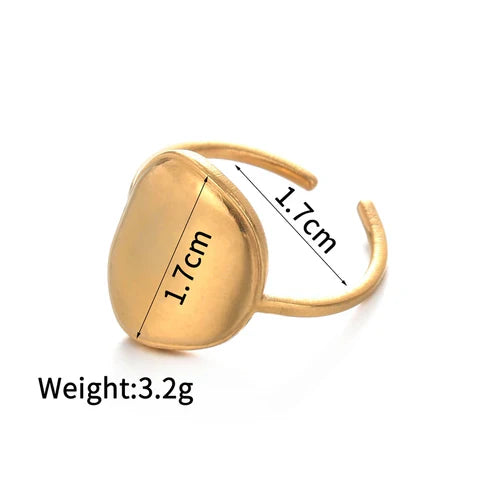 Bold Polished Adjustable Ring