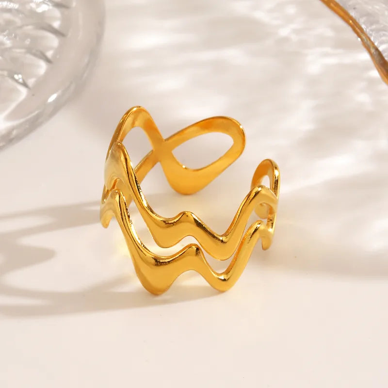Abstract Wave Ring
