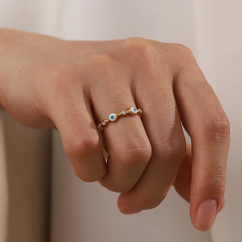 Evil Eye Adjustable Ring