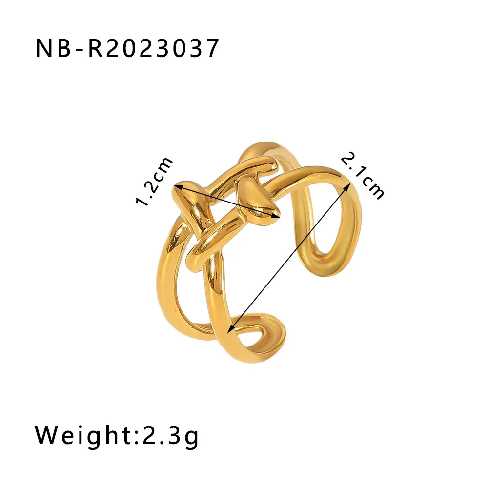 Knotted Gold Ring