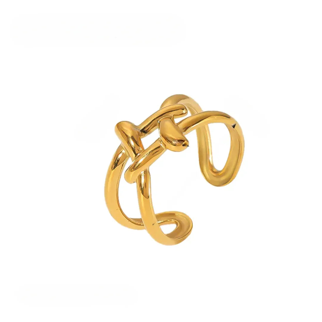 Knotted Gold Ring