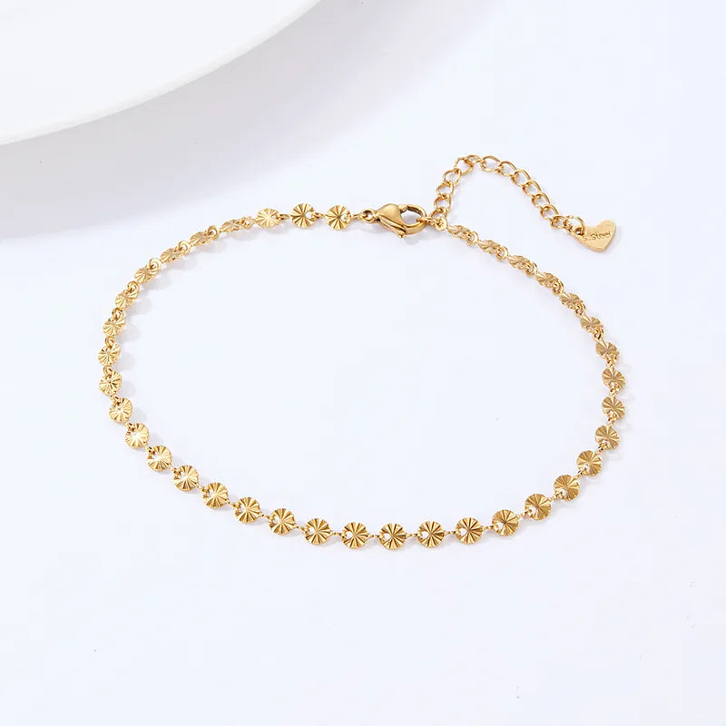 Floral Gold Anklet
