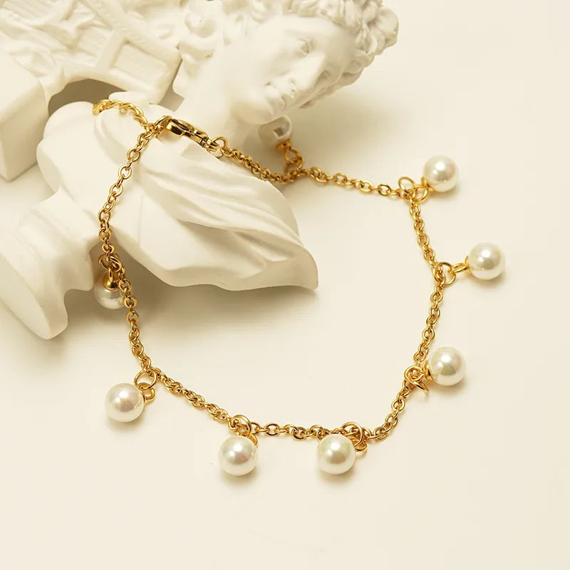 Pearl Dangle Anklet