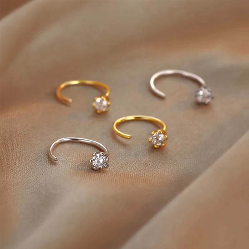 Elysian Radiance 18K Gold-Plated Crystal Drop Earrings