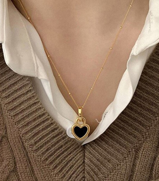 Heart Charm Locket Necklace
