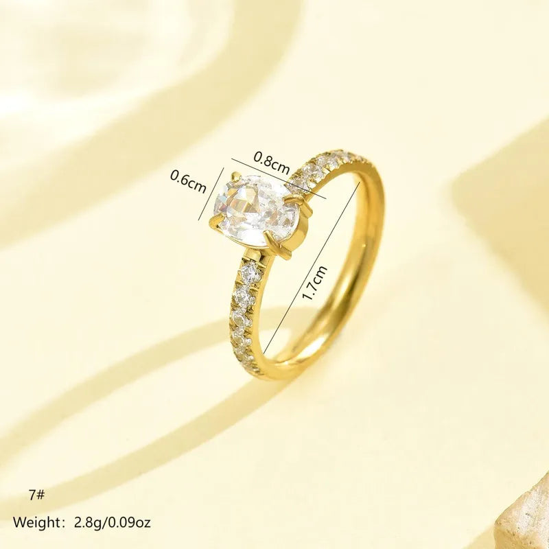 Lustra Oval Solitaire Ring