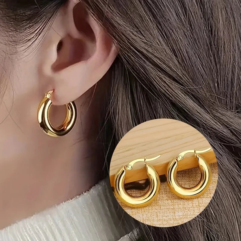 Bold Radiance Gold Hoops