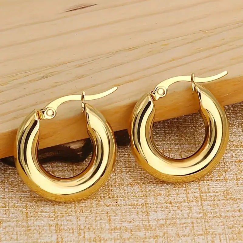 Bold Radiance Gold Hoops