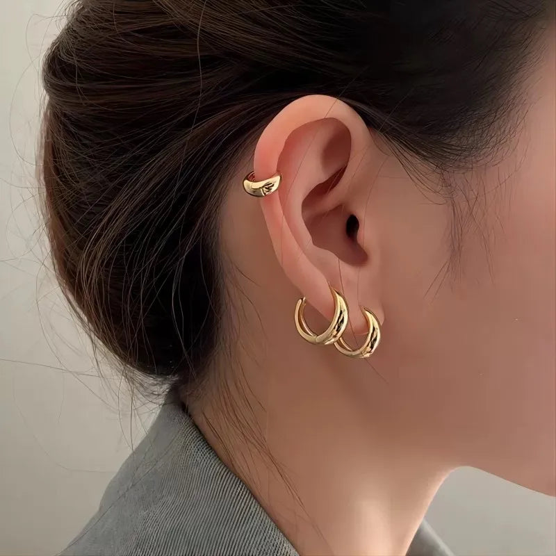 Petite Gold Huggies
